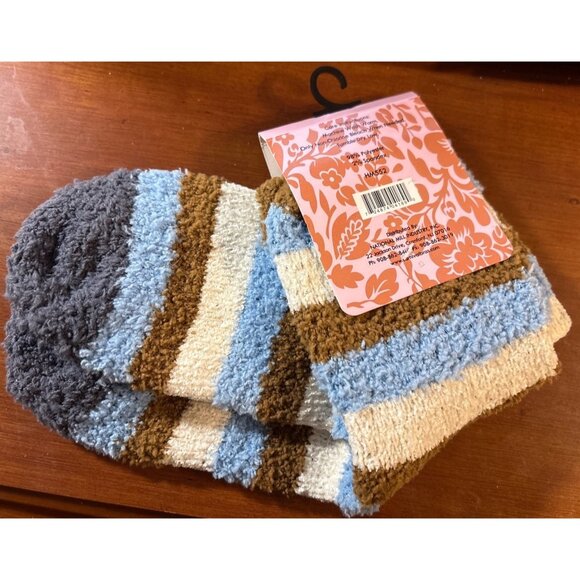 Womens Carnival Super Soft Slipper Socks 1 Size Striped Warm HM552 I pair NWT - Picture 6 of 7